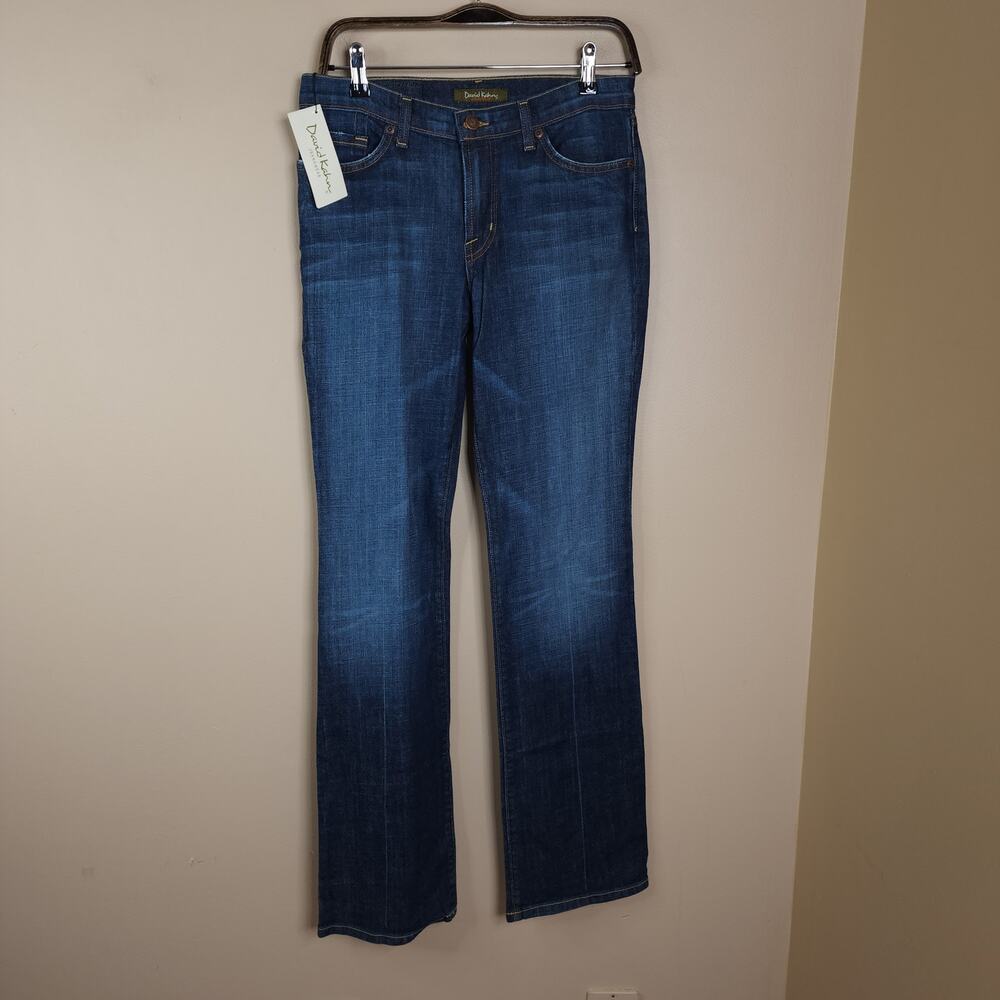 David Kahn Original Rise Boot Cut Rail Stitch Jeans Size 6
